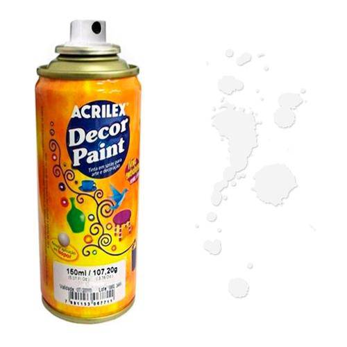 Tamanhos, Medidas e Dimensões do produto Tinta Spray Decor Paint Acrilex 150 Ml Branco - 519