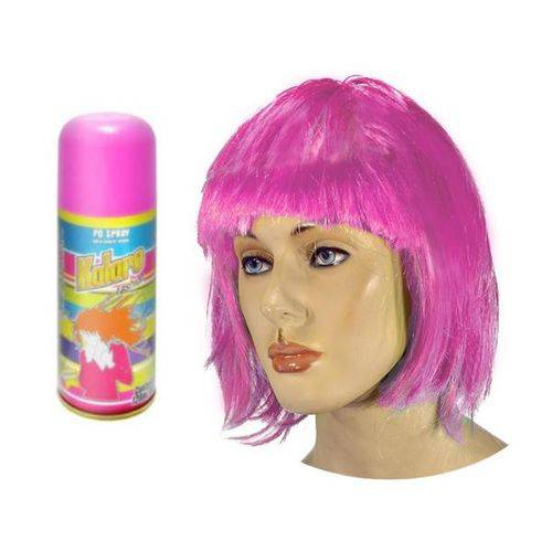 Tamanhos, Medidas e Dimensões do produto Tinta Spray para Cabelos Kolore Fashion Temporária Cor Pink 150ml/70g
