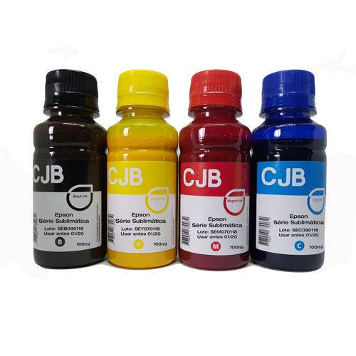 Tamanhos, Medidas e Dimensões do produto Tinta Sublimática para Impressora Epson 4x100ml + Perfil ICC