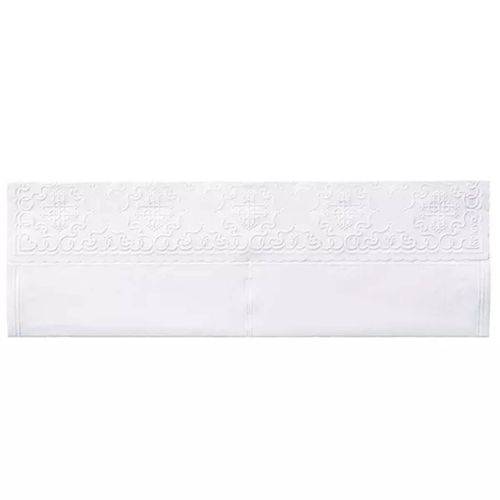 Tamanhos, Medidas e Dimensões do produto Toalha de Papel para Lavabo Descartável Branco Mod. Trevo - 25,5x28,5cm - 50 Unidades