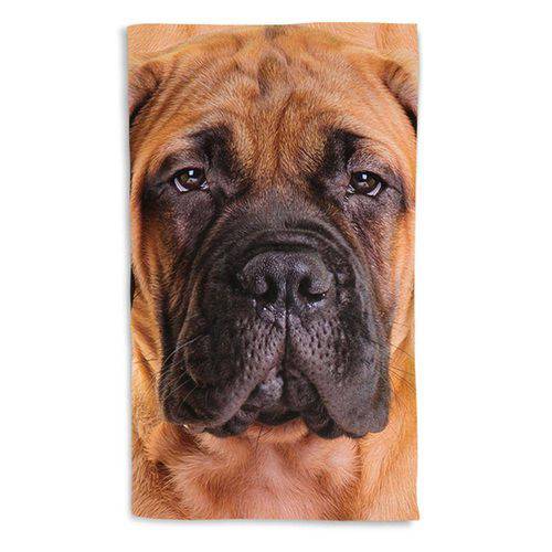 Tamanhos, Medidas e Dimensões do produto Toalha de Praia Cachorro Bullmastiff 70x135cm