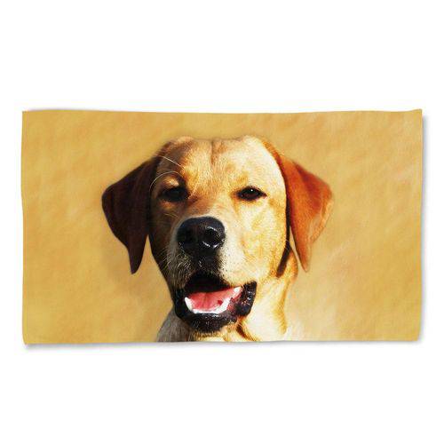 Tamanhos, Medidas e Dimensões do produto Toalha de Praia Cachorro Labrador Retriever 135x70cm