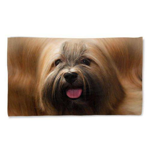 Tamanhos, Medidas e Dimensões do produto Toalha de Praia Cachorro Lhasa Apso 135x70cm