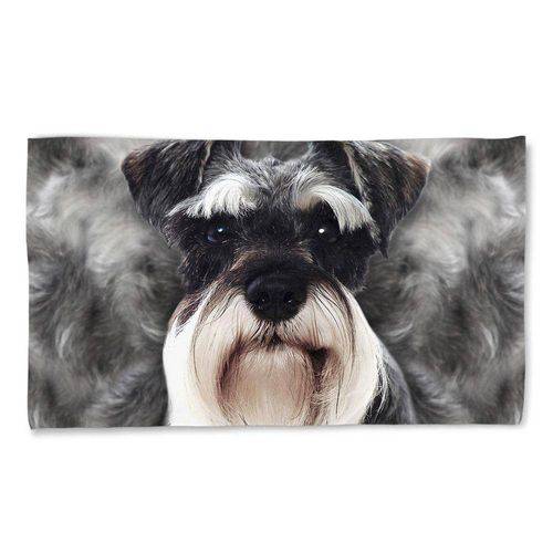 Tamanhos, Medidas e Dimensões do produto Toalha de Praia Cachorro Schnauzer 135x70cm