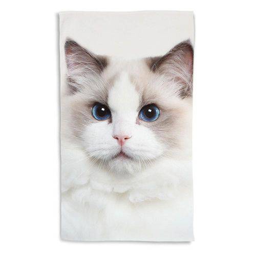 Tamanhos, Medidas e Dimensões do produto Toalha de Praia Gato Ragdoll 70x135cm