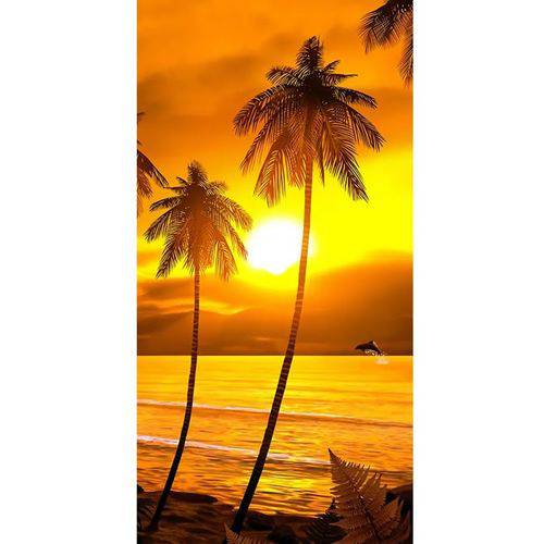 Tamanhos, Medidas e Dimensões do produto Toalha de Praia Veludo 76 X 152cm Buettner Sunset