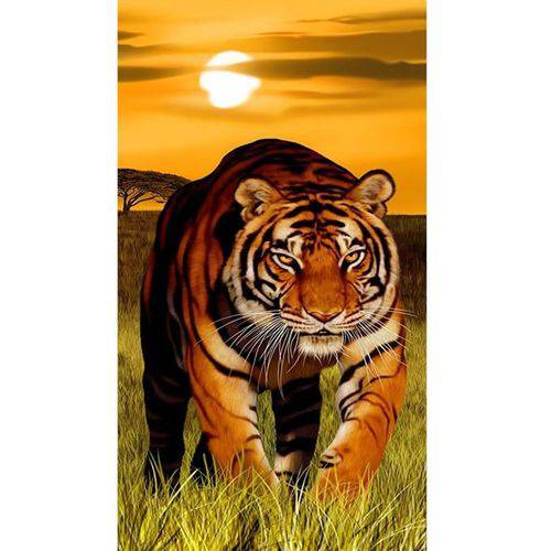 Tamanhos, Medidas e Dimensões do produto Toalha de Praia Veludo Buettner Tigre Tiger