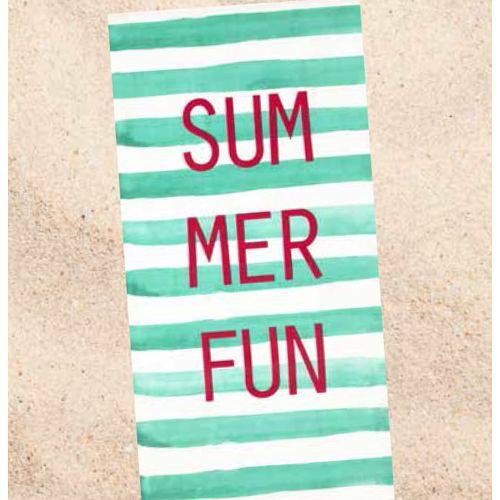 Tamanhos, Medidas e Dimensões do produto Toalha de Praia Veludo Dohler Summer Fun Verde