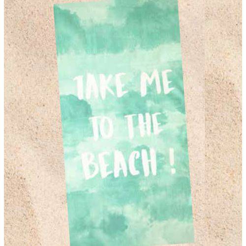Tamanhos, Medidas e Dimensões do produto Toalha de Praia Veludo Dohler Take me To The Beach Verde