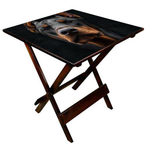 Tamanhos, Medidas e Dimensões do produto Toalha Decorativa Cachorro Dobermann 70x70cm