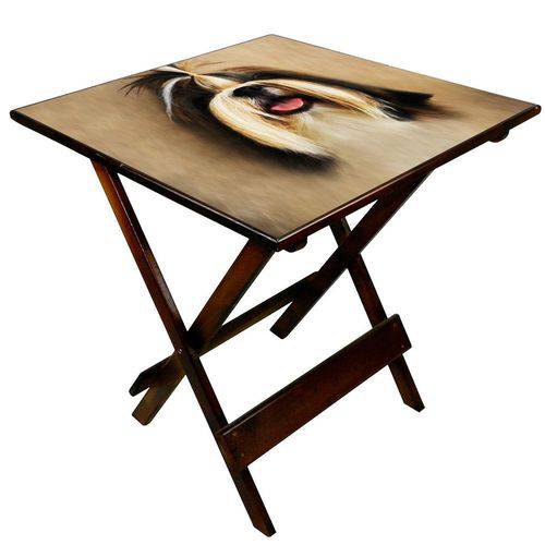 Tamanhos, Medidas e Dimensões do produto Toalha Decorativa Cachorro Shih-Tzu Forelock 70x70cm