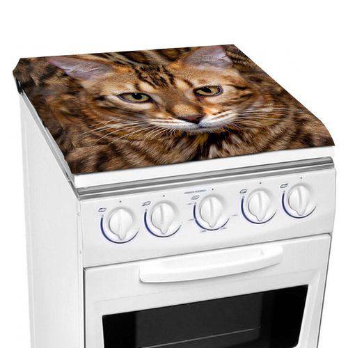 Tamanhos, Medidas e Dimensões do produto Toalha Decorativa Gato Bengal 70x70cm