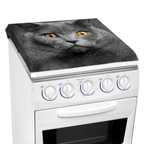 Tamanhos, Medidas e Dimensões do produto Toalha Decorativa Gato Chartreux 70x70cm