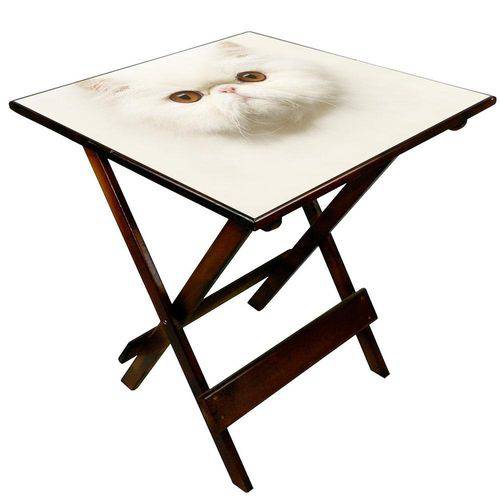 Tamanhos, Medidas e Dimensões do produto Toalha Decorativa Gato Persa 70x70cm