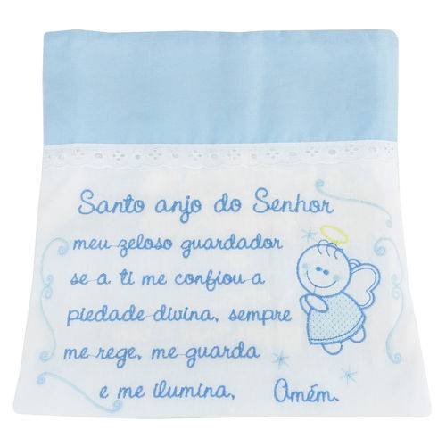 Tamanhos, Medidas e Dimensões do produto Toalha Fralda Bordada Azul Bebê Anjo Minasrey
