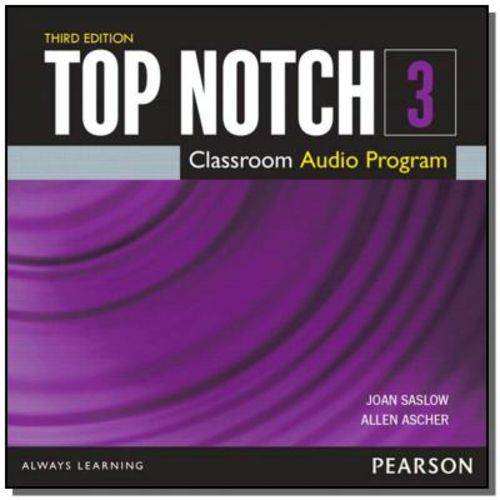Tamanhos, Medidas e Dimensões do produto Top Notch 3 Class Audio Cd_third Edition