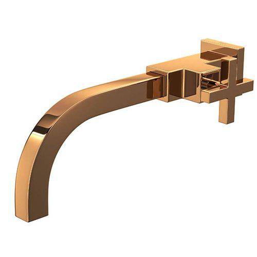 Tamanhos, Medidas e Dimensões do produto Torneira de Parede para Banheiro Linha Duna Quadratta Red Gold - Deca