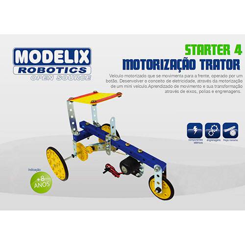 Tamanhos, Medidas e Dimensões do produto Trator Stater 4 Motorizaçao Modelix
