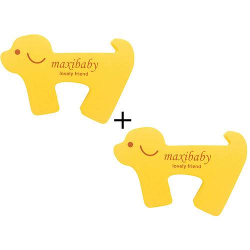 Tamanhos, Medidas e Dimensões do produto Trava de Portas em EVA Amarelo Essential Safety Maxi Baby Kit com Duas Peças