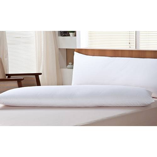 Tamanhos, Medidas e Dimensões do produto Travesseiro Body Pillow 100% Pena de Ganso Percal 233 Fios 50x150 - Plumasul