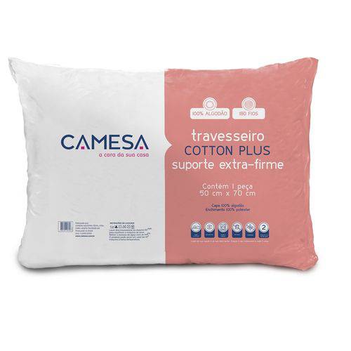 Tamanhos, Medidas e Dimensões do produto Travesseiro Cotton Plus Suporte Extra Firme 50 X 70cm