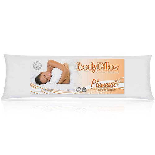 Tamanhos, Medidas e Dimensões do produto Travesseiro Fibra Siliconizada Percal 233 Fios Body Pillow - Plumasul
