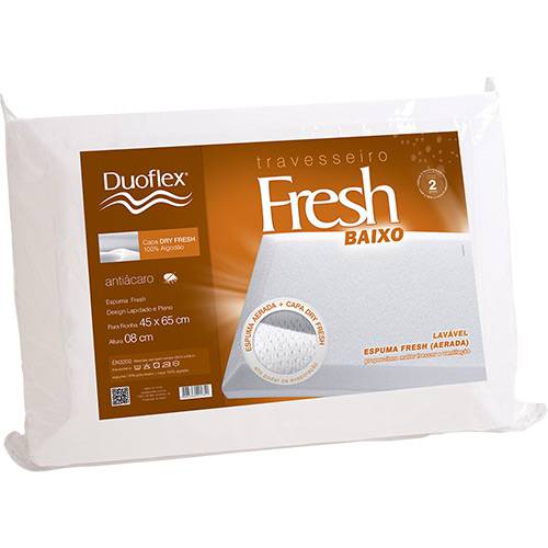 Tamanhos, Medidas e Dimensões do produto Travesseiro Fresh Baixo - Duoflex