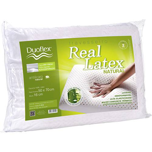 Tamanhos, Medidas e Dimensões do produto Travesseiro Real Latex - Duoflex