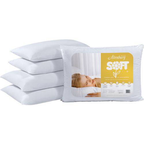 Tamanhos, Medidas e Dimensões do produto Travesseiro Soft Altenburg Branco 50x70cm