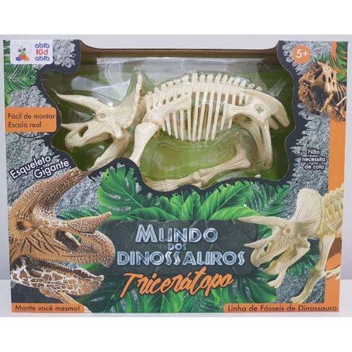 Tamanhos, Medidas e Dimensões do produto Tricerátopo Esqueleto Mundo dos Dinossauros - AbraKidabra 7275