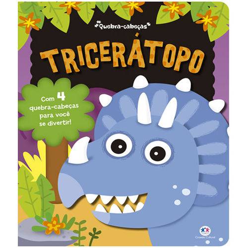Tamanhos, Medidas e Dimensões do produto Triceratopo - Livro Quebra-cabeca