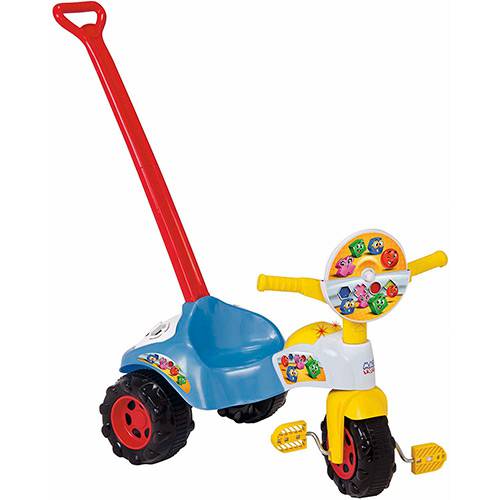 Tamanhos, Medidas e Dimensões do produto Triciclo Infantil Tico Tico Formas Azul com Som - Magic Toys