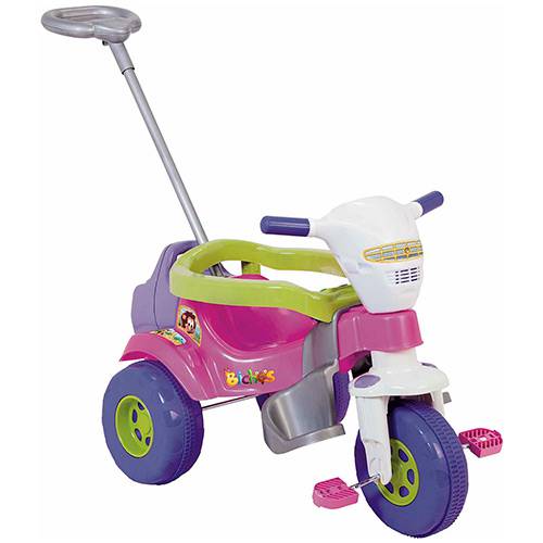 Tamanhos, Medidas e Dimensões do produto Triciclo Infantil Tico Tico Super Bichos com Aro Rosa - Magic Toys
