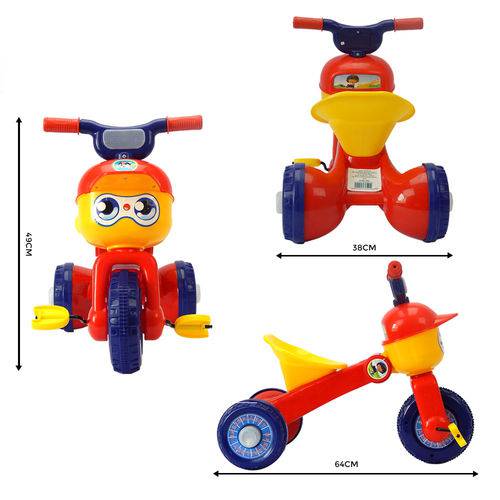 Tamanhos, Medidas e Dimensões do produto Triciclo Infantil Velotrol Patrulha - Mc5021-vermelho