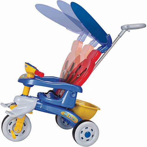 Tamanhos, Medidas e Dimensões do produto Triciclo Magic Toys Fit Trike Azul 3 Posições