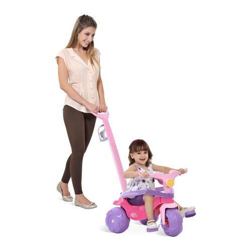 Tamanhos, Medidas e Dimensões do produto Triciclo Motoban Passeio Premium Rosa e Roxo - Brinquedos Bandeirante