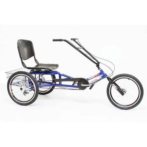 Tamanhos, Medidas e Dimensões do produto Triciclo Praiano Azul Dream Bike