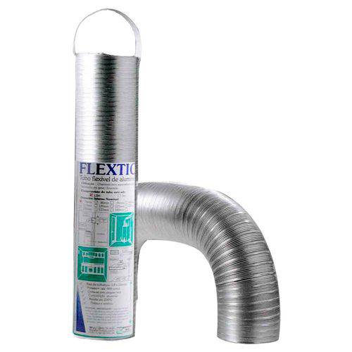 Tamanhos, Medidas e Dimensões do produto Tubo Flexível de Alumínio Flextic para Exaustão 100x370mm Wdb