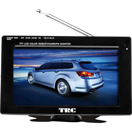 Tamanhos, Medidas e Dimensões do produto TV Digital Portátil LCD 7" TRC TRC-1700 - 1 USB
