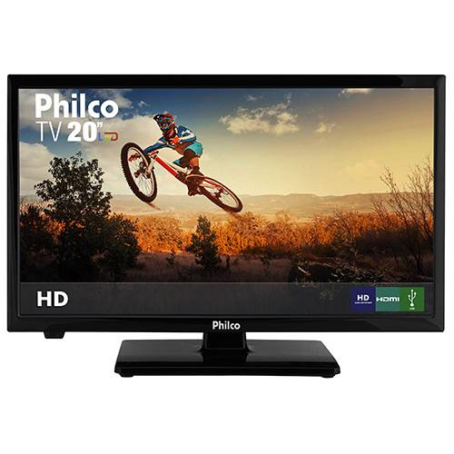 Tamanhos, Medidas e Dimensões do produto TV LED 20" Philco PH20U21D HD com Conversor Digital 2 HDMI 1 USB 60Hz