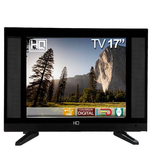 Tamanhos, Medidas e Dimensões do produto TV LED 17" HQ Conversor Digital HQTV17 HDMI USB.