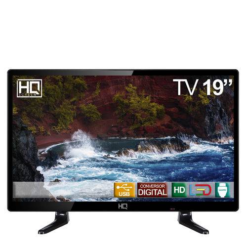 Tamanhos, Medidas e Dimensões do produto TV LED 19,5" HQ HD Conversor Digital HQTV19 HDMI USB.