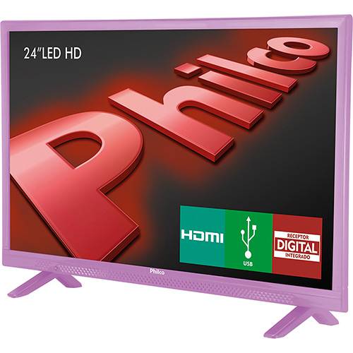 Tamanhos, Medidas e Dimensões do produto TV LED 24" PHILCO PH24E30DR HD com Conversor Digital 2 HDMI 1 USB 60Hz