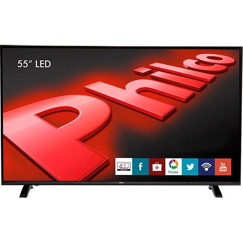 Tamanhos, Medidas e Dimensões do produto TV LED 55'' Philco PH55E30DSGW Full HD com Função Smart Conversor Digital 3 HDMI 1 USB Wi-Fi 60Hz