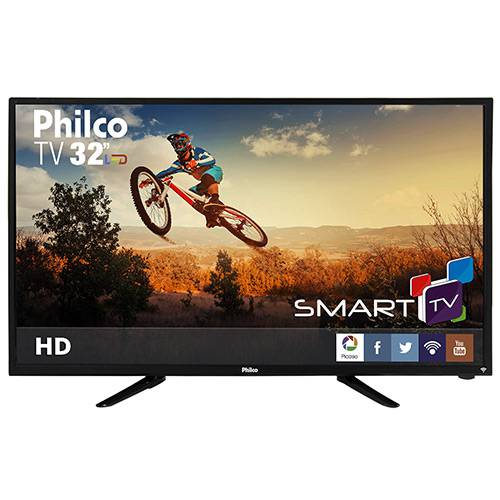 Tamanhos, Medidas e Dimensões do produto TV LED 32" Philco PH32B51DSGW HD com Conversor Digital e Função Smart 2 HDMI 1 USB