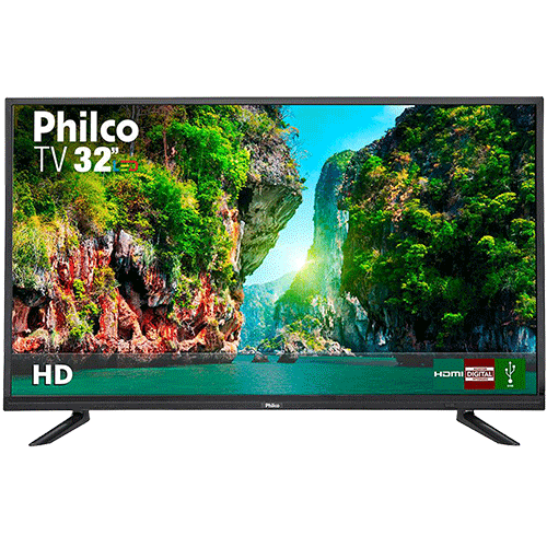 Tamanhos, Medidas e Dimensões do produto TV LED 32" Philco PTV32D12D HD com Conversor Digital 1 USB 2 HDMI 60Hz - Preta