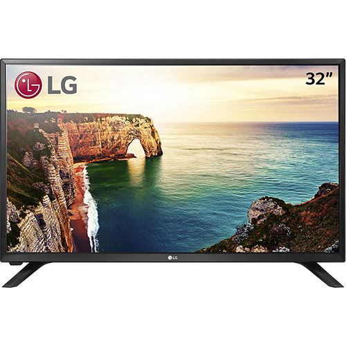 Tamanhos, Medidas e Dimensões do produto TV 32" LG 32LJ500B HD com Conversor Digital 1 USB 2 HDMI