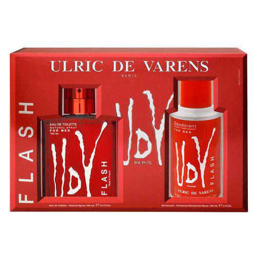 Tamanhos, Medidas e Dimensões do produto Udv Flash Eau de Toilette Ulric de Varens - Perfume Masculino + Desodorante