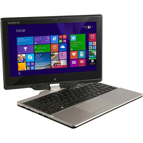 Tamanhos, Medidas e Dimensões do produto Ultrabook Gigabyte U21MD Game (3 em 1) Intel Core I5 4GB 500GB 11.6" (touch) + Docking Station Windows 8.1 - Prata