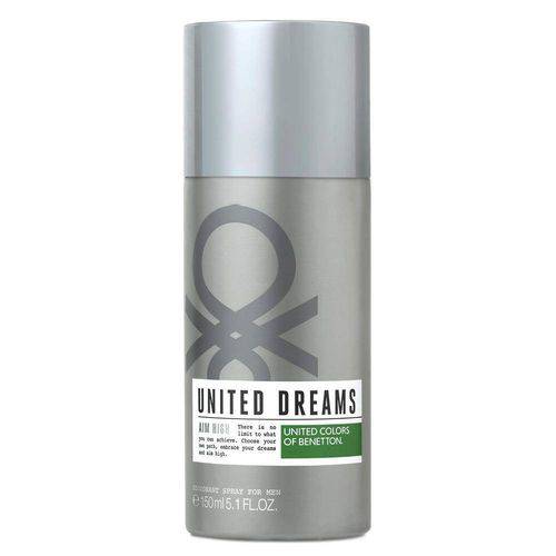 Tamanhos, Medidas e Dimensões do produto United Dreams Aim High Benetton - Desodorante 150ml